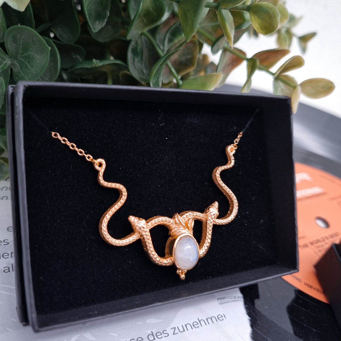 Medusa Kette Gold & Silber | verschiedene Edelsteine