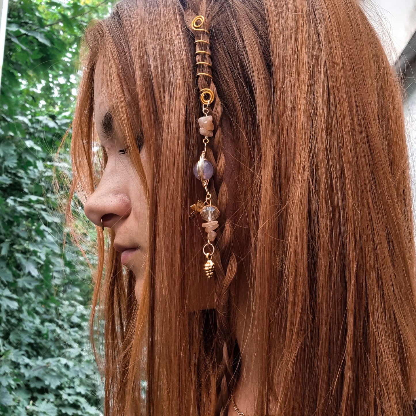 Hair Wrap "Witch ritual in the forest" | Dreadschmuck | Moosachat