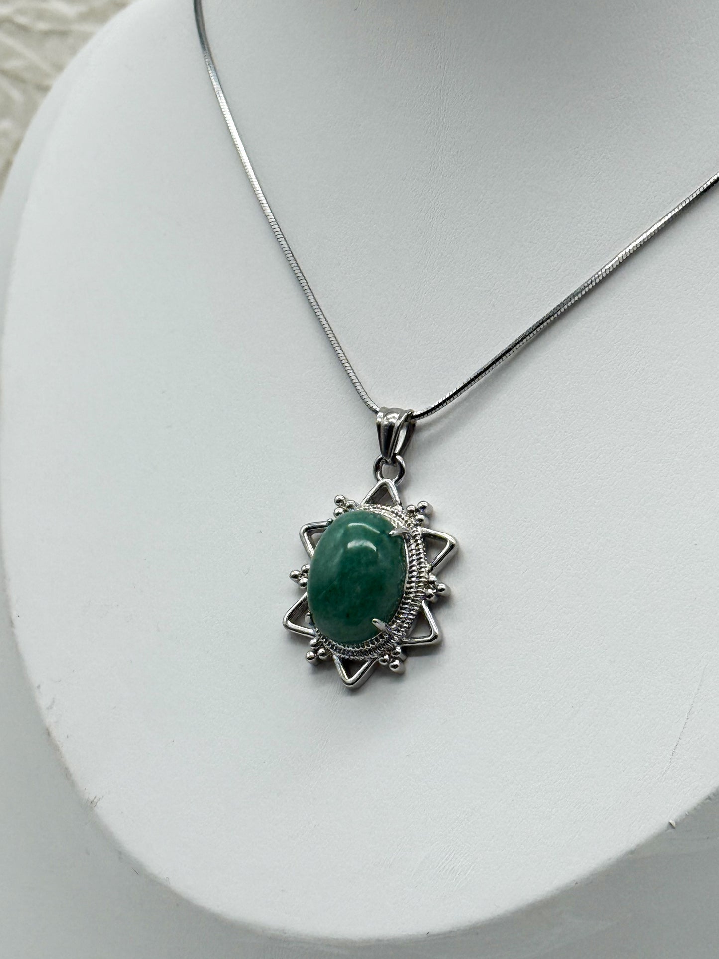 Elegante Naturkette mit Aventurin | Gold und Silber | Edelstahl