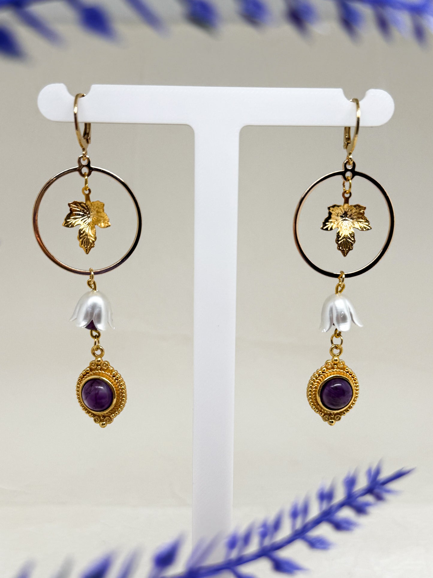 Fairy in lilac shine Amethyst Ohrringe | Gold & Silber | Edelstahl