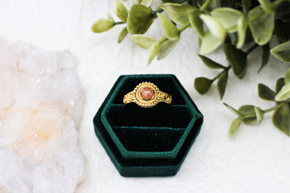 Sonnenstein - Amethyst Boho Ring | Gold & Silber | Größenverstellbar