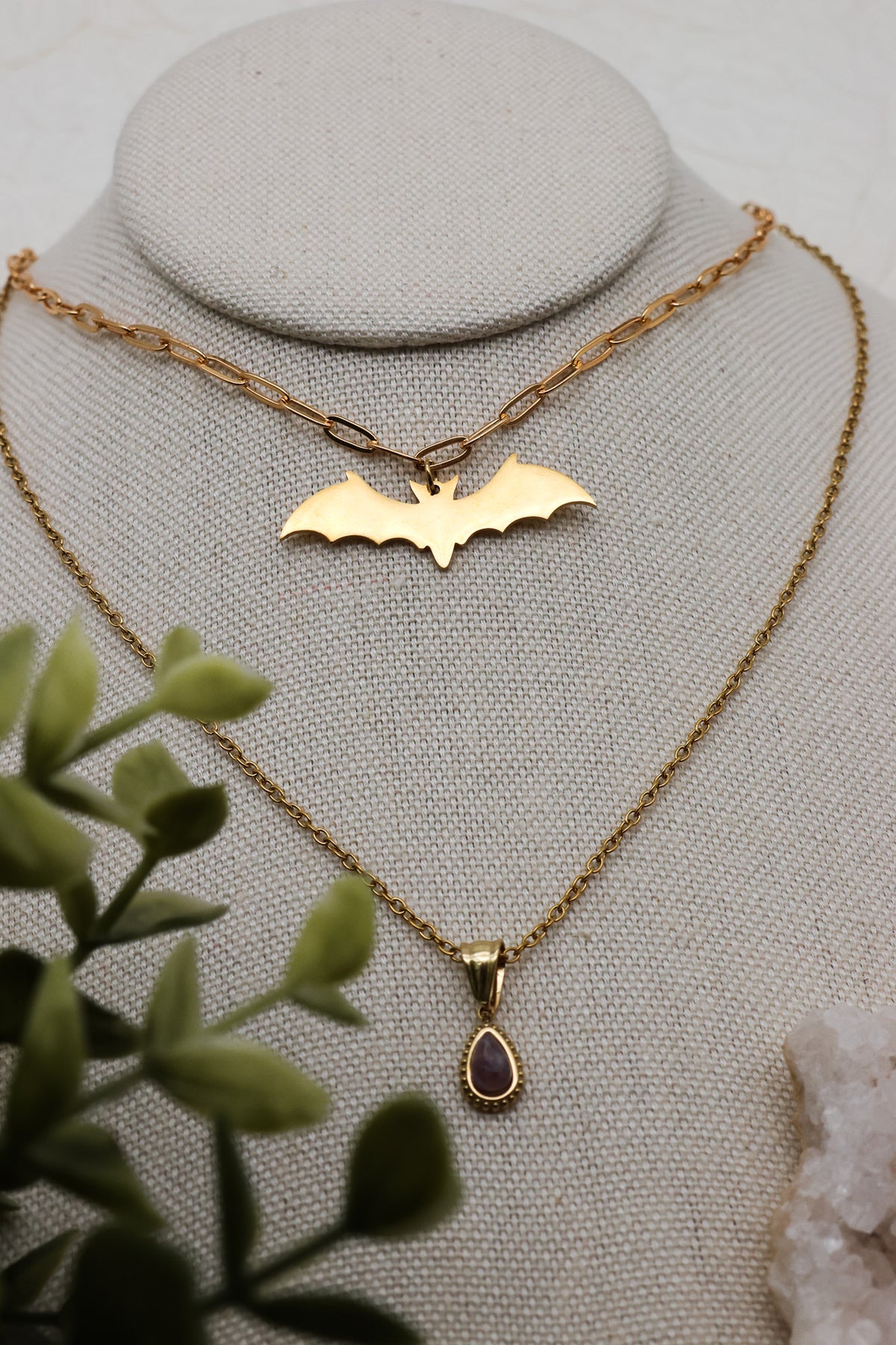 Eternal Night Kette mit Amethyst | Gold & Silber | Edelstahl