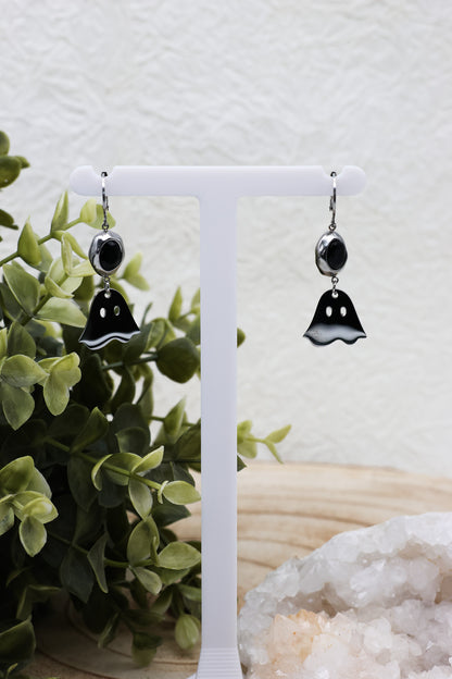 Boo-tiful Ohrringe mit Obsidian | Gold & Silber | Edelstahl