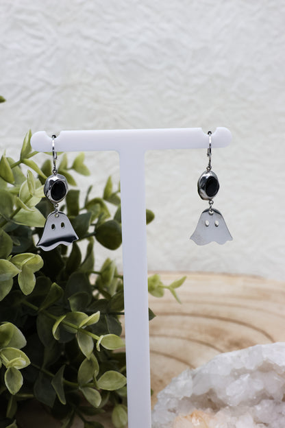 Boo-tiful Ohrringe mit Obsidian | Gold & Silber | Edelstahl