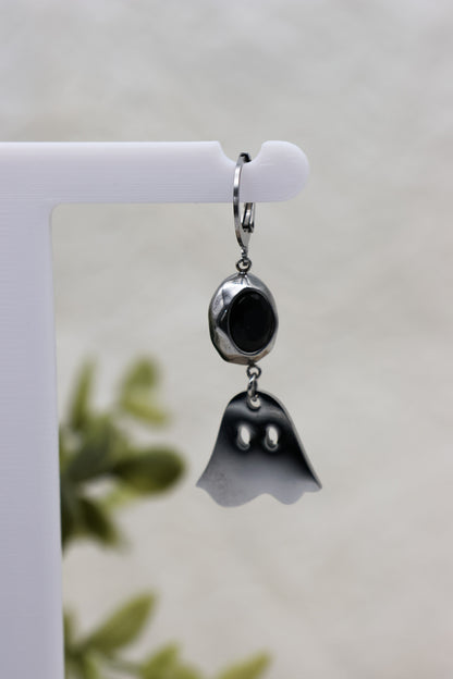 Boo-tiful Ohrringe mit Obsidian | Gold & Silber | Edelstahl
