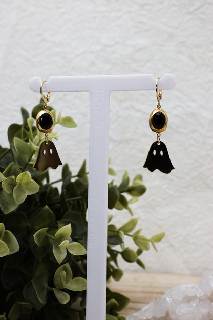 Boo-tiful Ohrringe mit Obsidian | Gold & Silber | Edelstahl