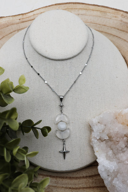 Tears of the Moon Bergkristall-Kette | Gold und Silber | Edelstahl
