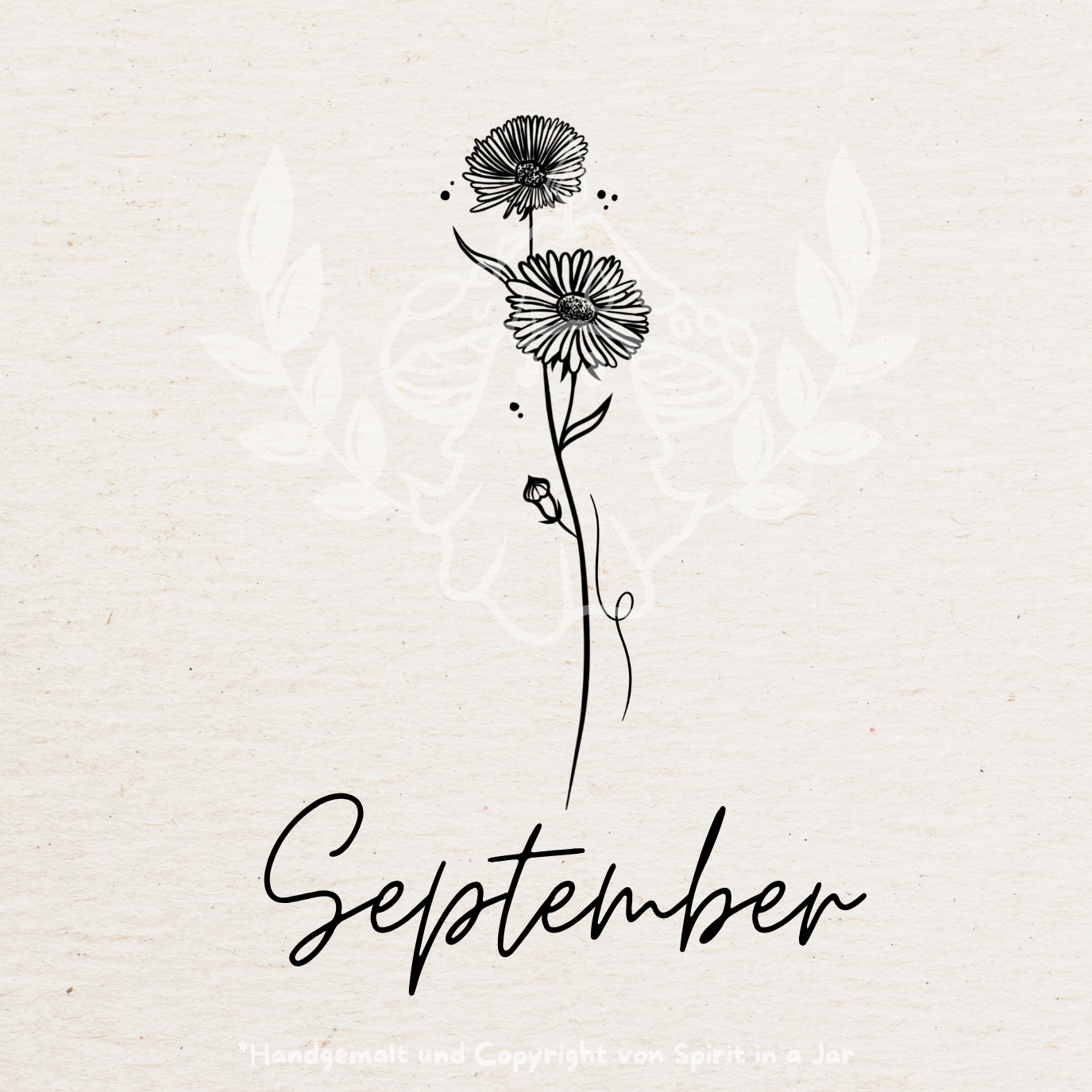 Gravur Geburtsblume Anhänger | Gold & Silber
