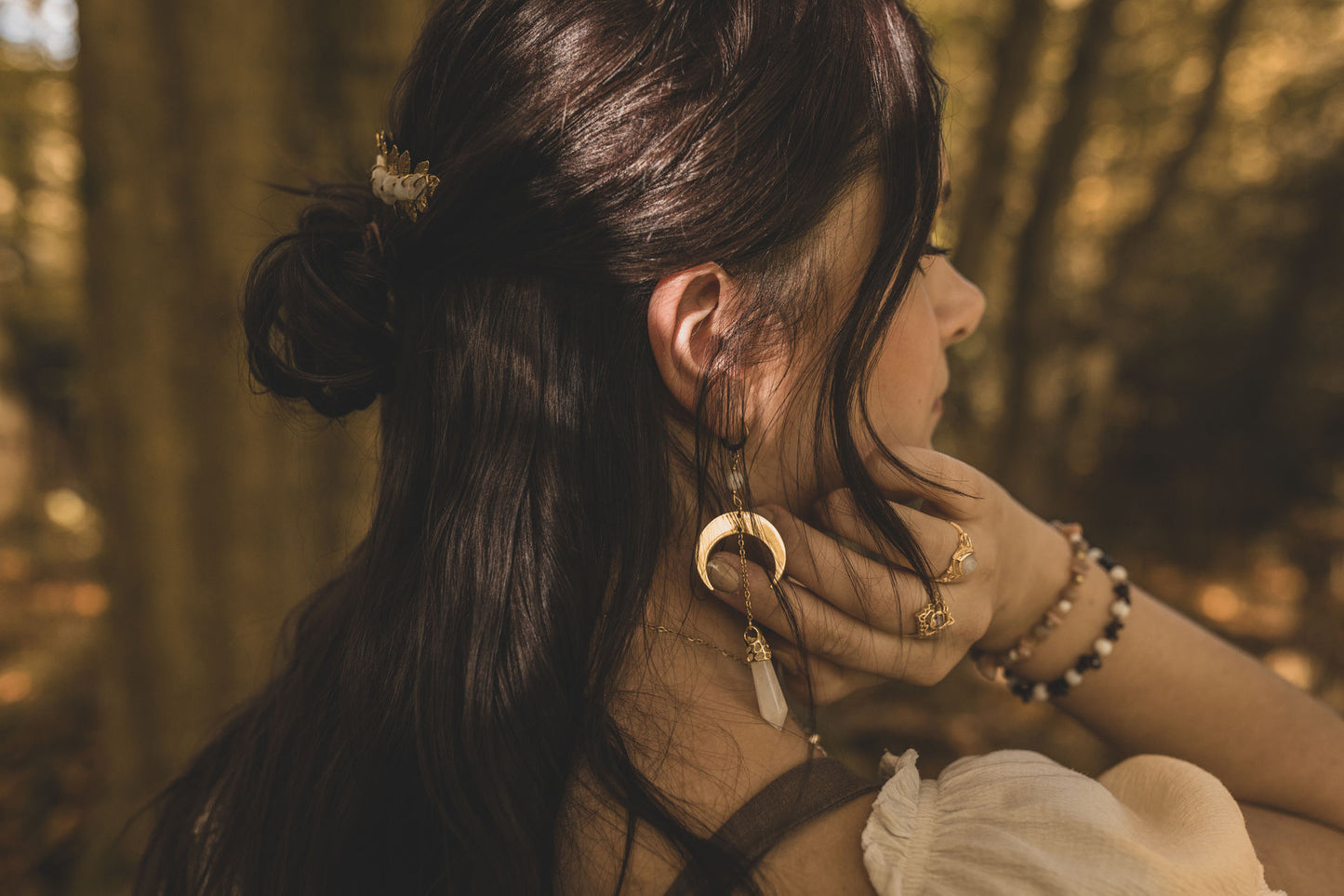 This Witch has Angel Eyes Bergkristall Ohrringe | Gold & Silber