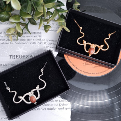 Medusa Kette Gold & Silber | verschiedene Edelsteine