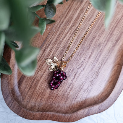 Like fine Wine Kette | Gold & Silber | Granat