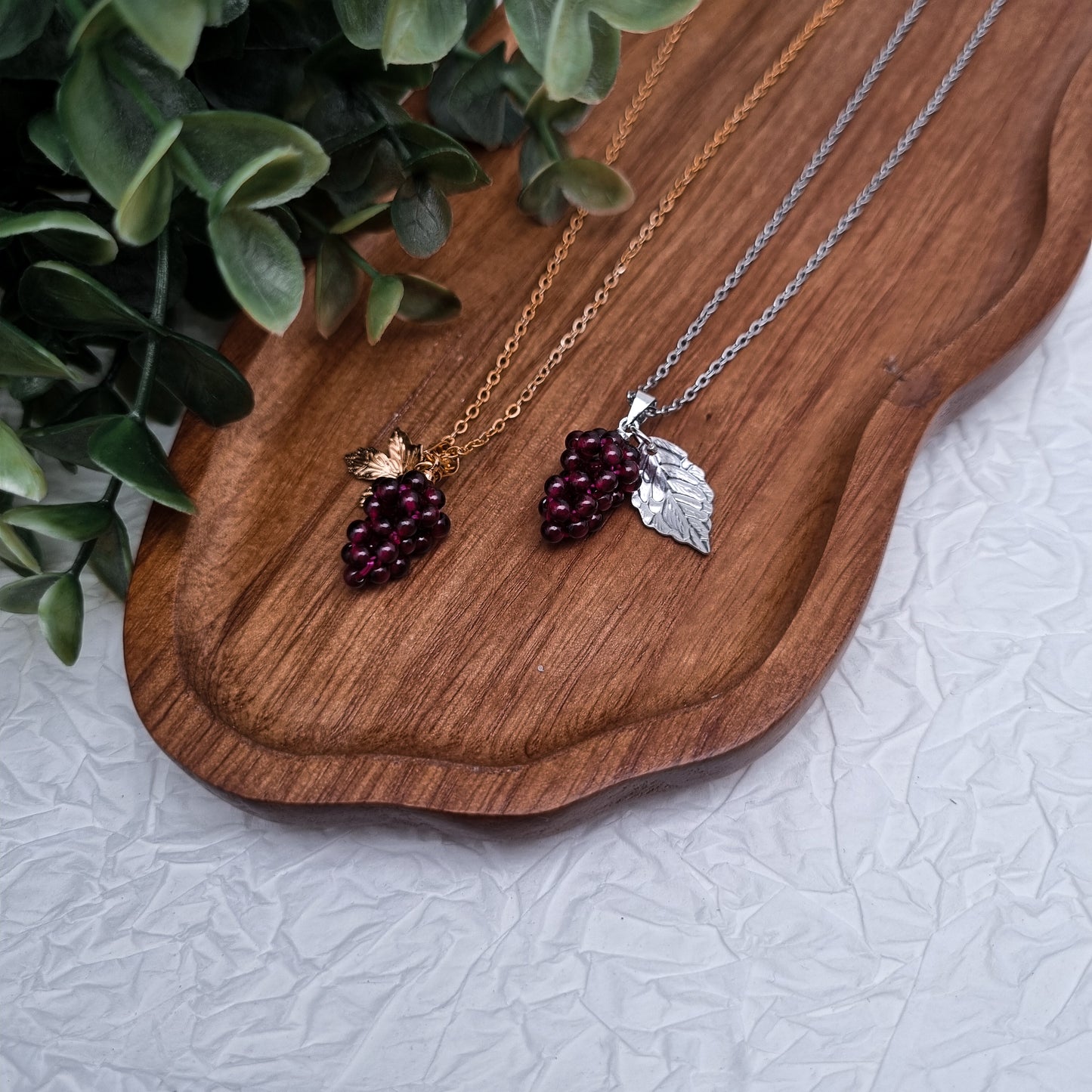 Like fine Wine Kette | Gold & Silber | Granat