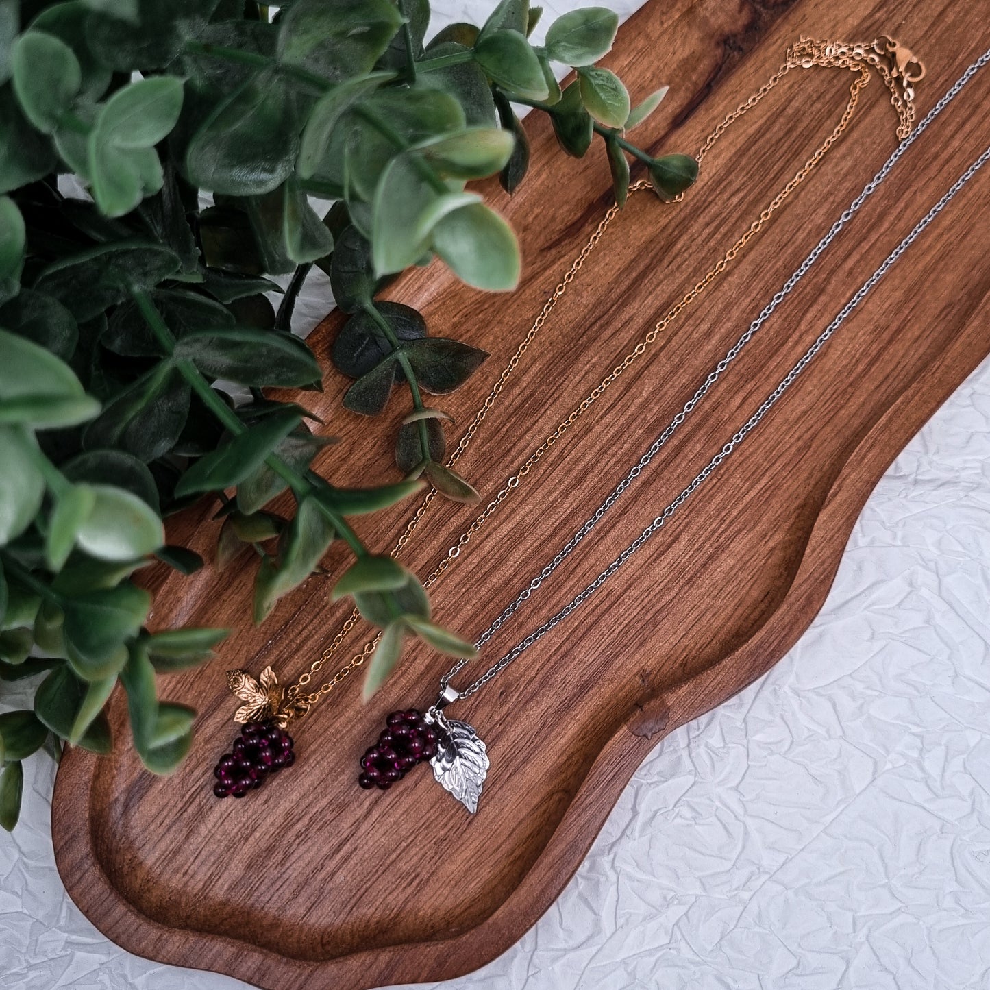 Like fine Wine Kette | Gold & Silber | Granat