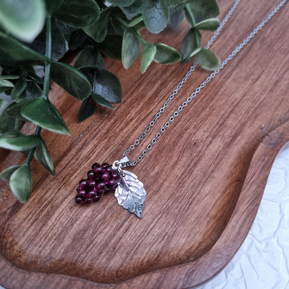 Like fine Wine Kette | Gold & Silber | Granat