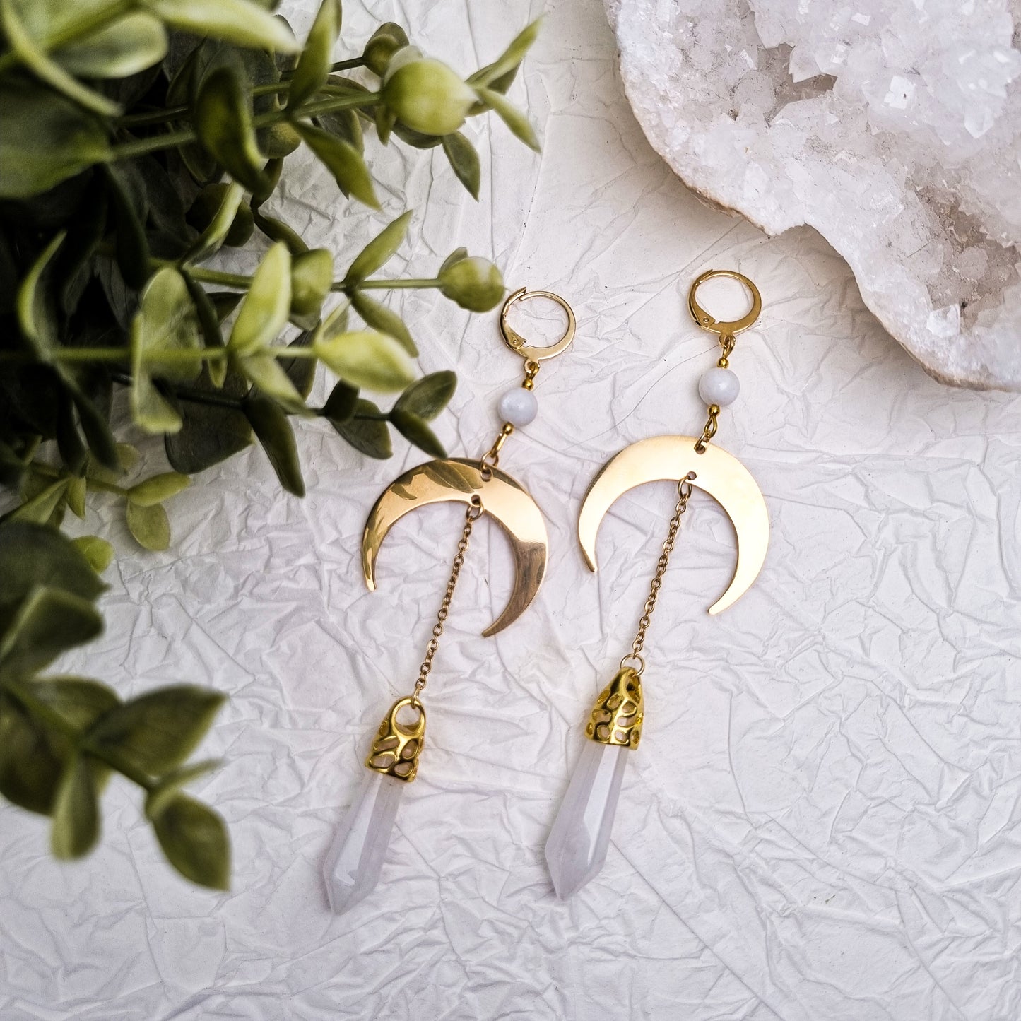 This Witch has Angel Eyes Bergkristall Ohrringe | Gold & Silber