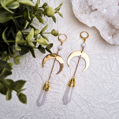 This Witch has Angel Eyes Bergkristall Ohrringe | Gold & Silber