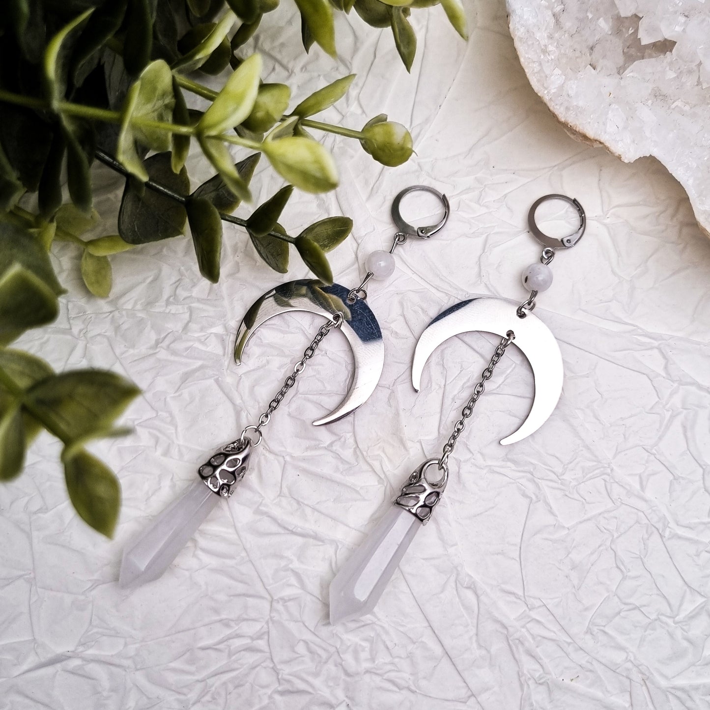 This Witch has Angel Eyes Bergkristall Ohrringe | Gold & Silber