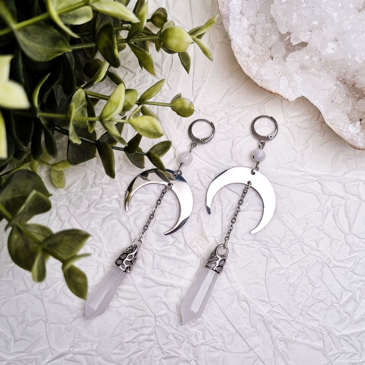 This Witch has Angel Eyes Bergkristall Ohrringe | Gold & Silber