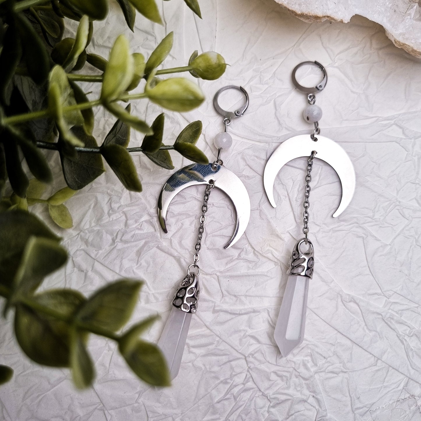 This Witch has Angel Eyes Bergkristall Ohrringe | Gold & Silber