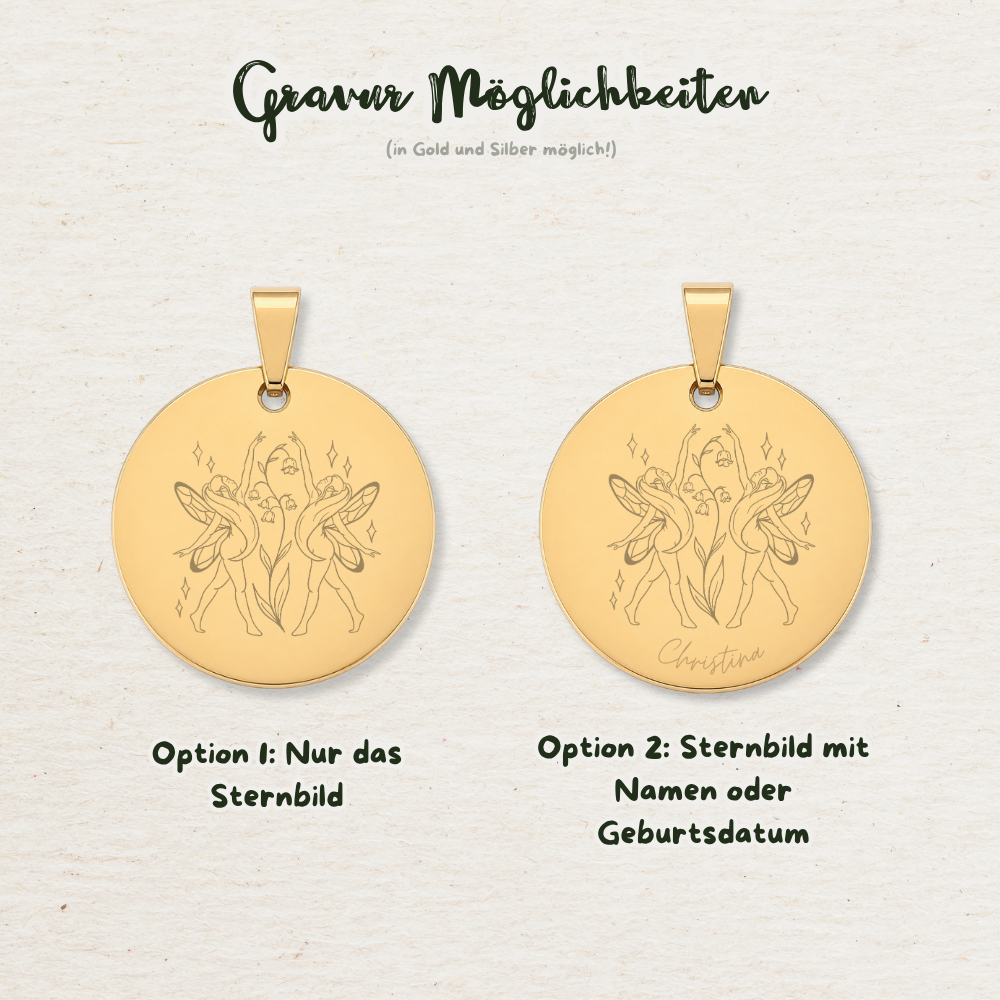 Gravur Sternzeichen | Silber & Gold