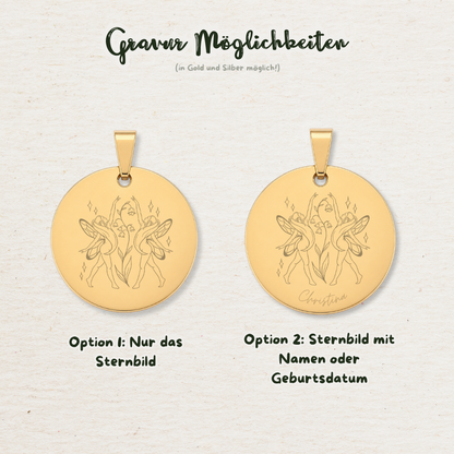 Gravur Sternzeichen | Silber & Gold
