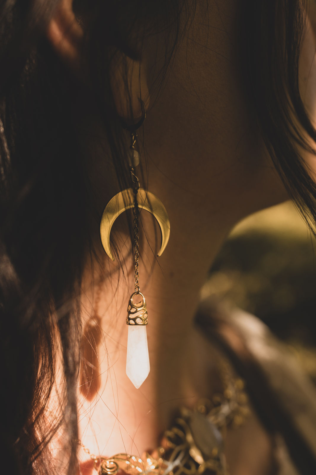 This Witch has Angel Eyes Bergkristall Ohrringe | Gold & Silber