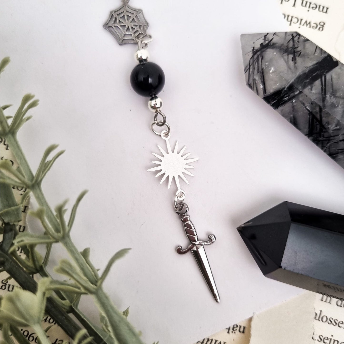 Hair Wrap Dark Reputation Era | Dreadschmuck | Obsidian