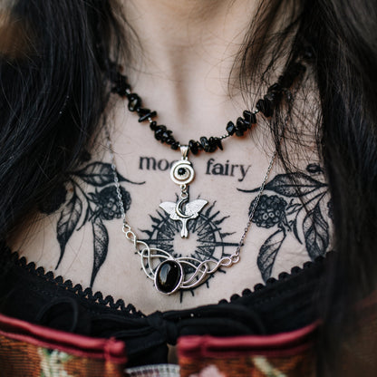 Celtic Kette Gold & Silber | verschiedene Edelsteine | Edelstahl