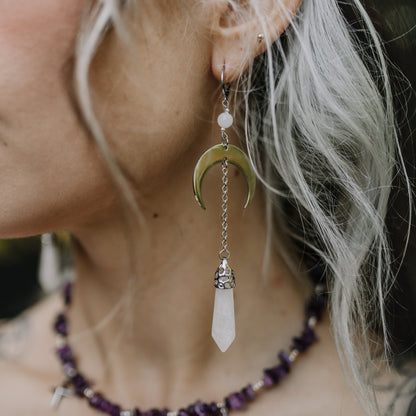 This Witch has Angel Eyes Bergkristall Ohrringe | Gold & Silber