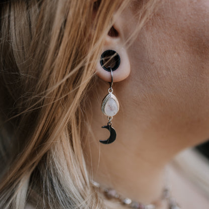 Celestial Lovers Ohrringe mit Mondstein | Gold & Silber | Edelstahl