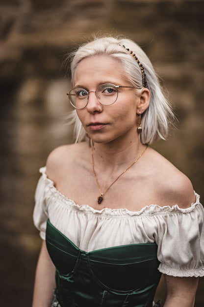 Like fine Wine Kette | Gold & Silber | Granat