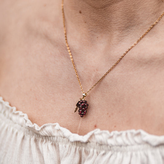 Like fine Wine Kette | Gold & Silber | Granat