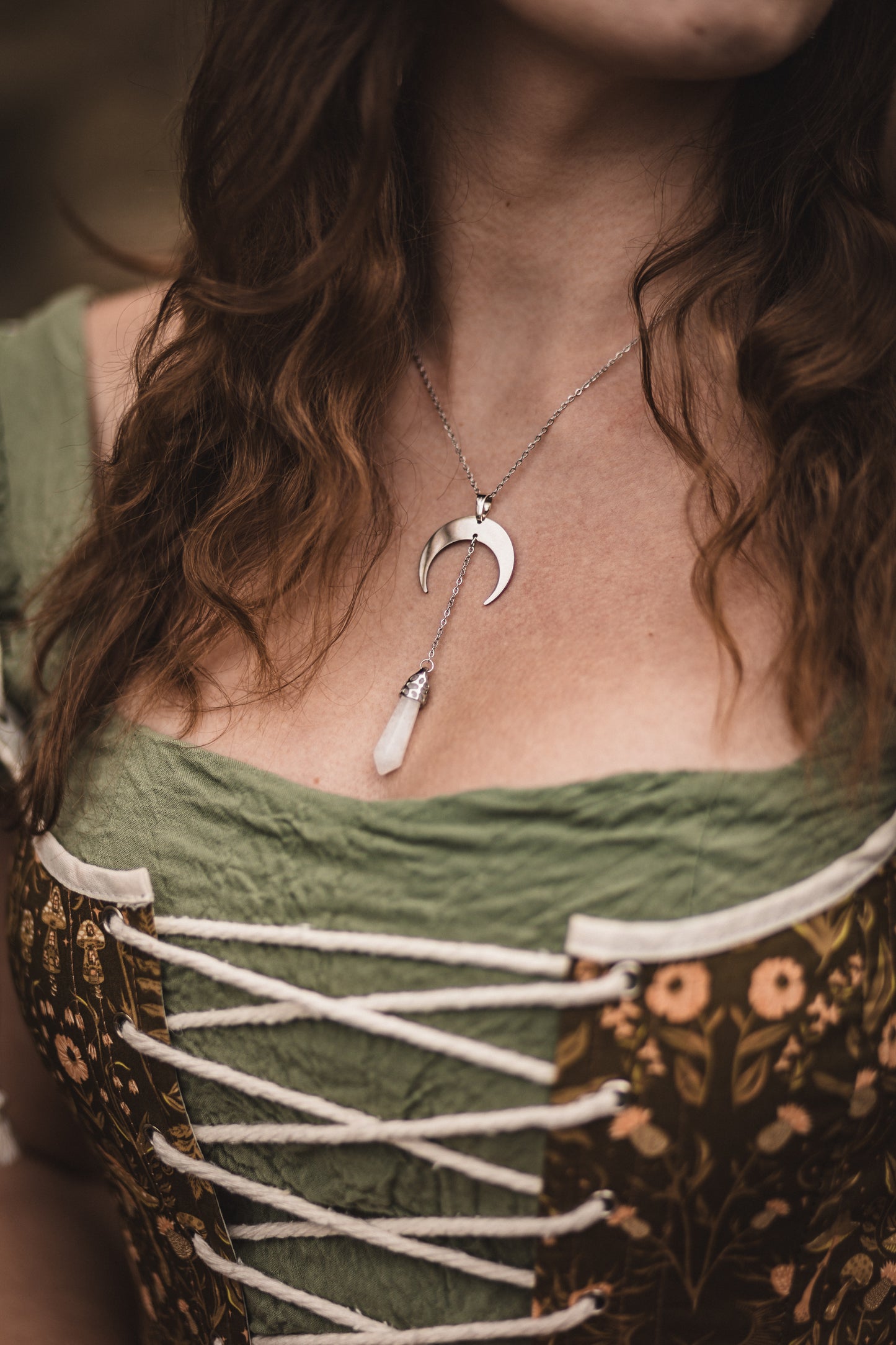 This Witch has Angel Eyes Kette | Bergkristall Kette | Silber oder Gold