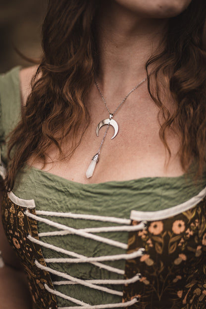 This Witch has Angel Eyes Kette | Bergkristall Kette | Silber oder Gold