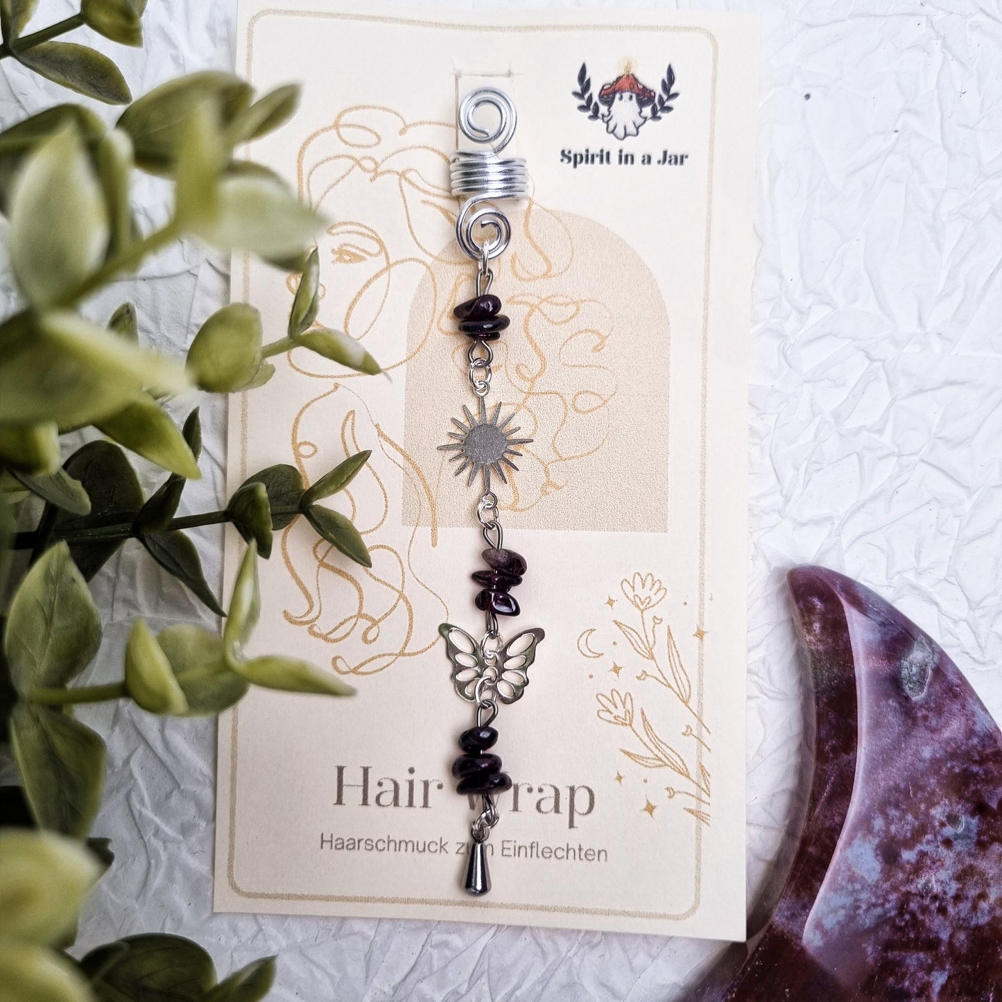 Hair Wrap Indian Dreams | Dreadschmuck | Granat