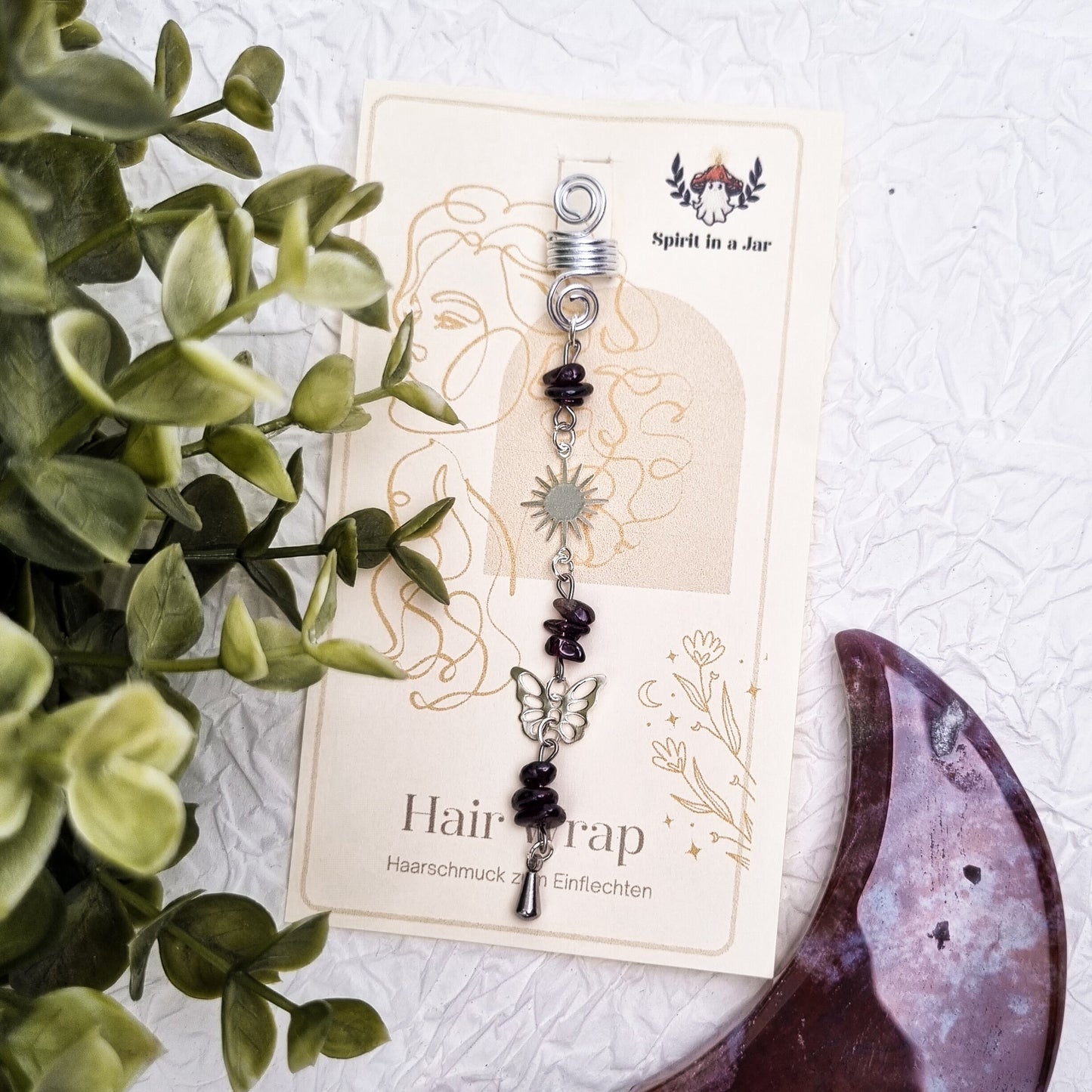 Hair Wrap Indian Dreams | Dreadschmuck | Granat