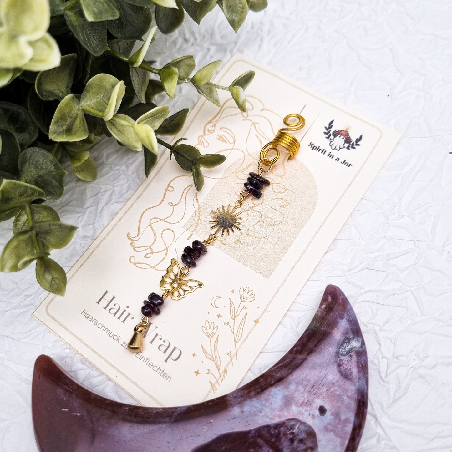 Hair Wrap Indian Dreams | Dreadschmuck | Granat