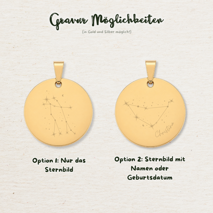 Gravur Sternzeichen | Silber & Gold