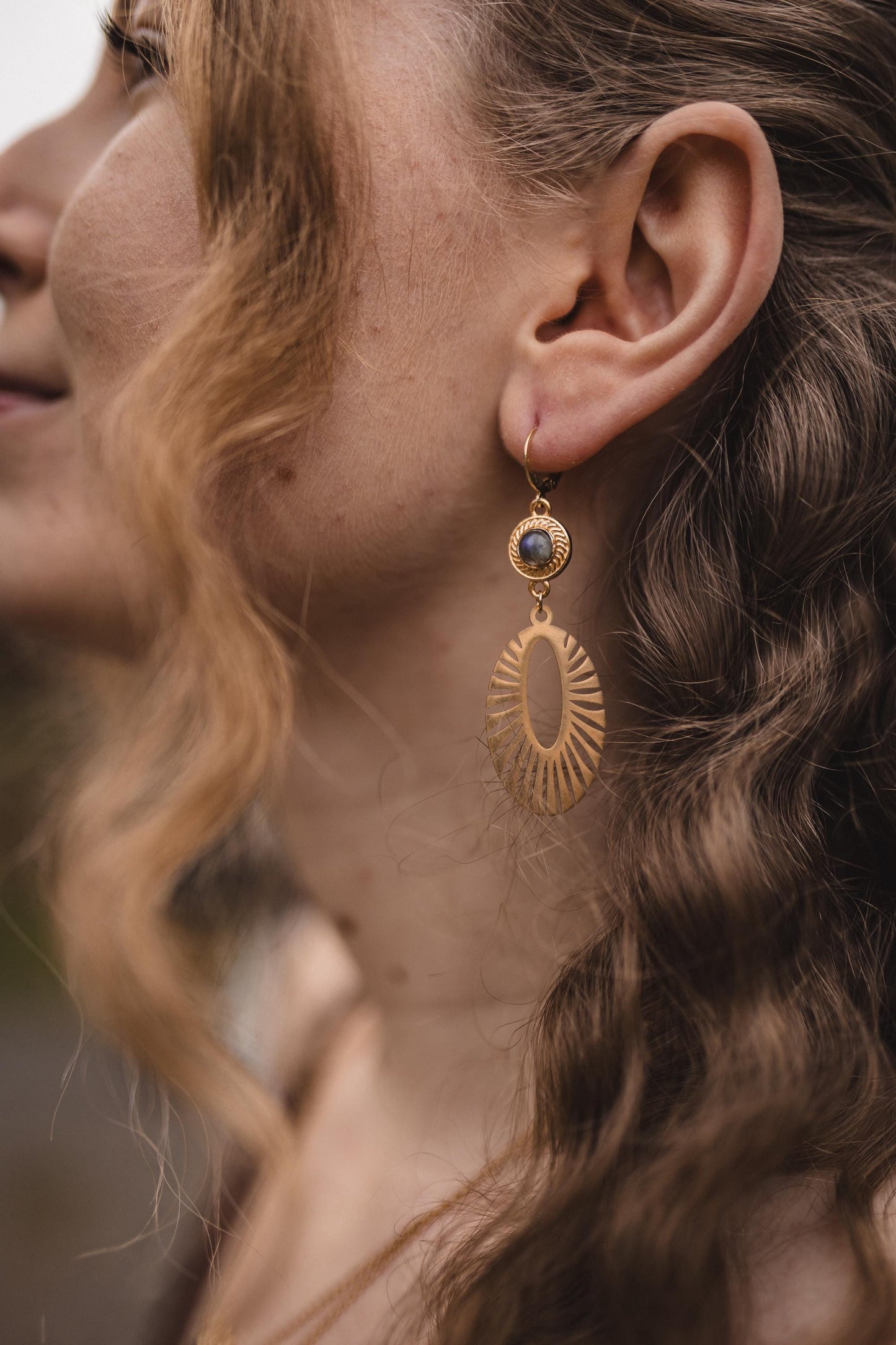 Solstice Glow Labradorit Ohrringe | Gold & Silber