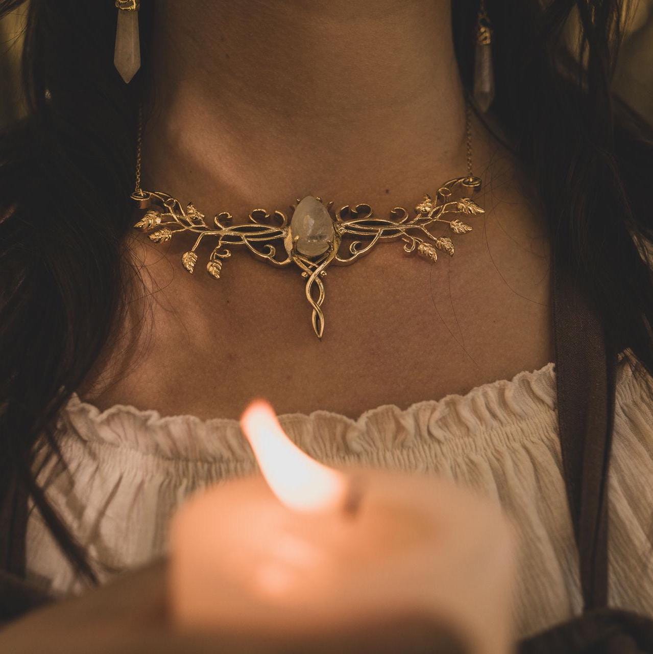 The goddess of witches necklace | Silber & Gold | Edelstahl