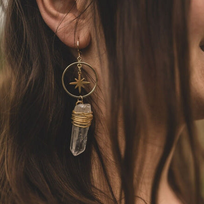 Spirit of the polarstar l Silber & Gold | Bergkristall Spitzen