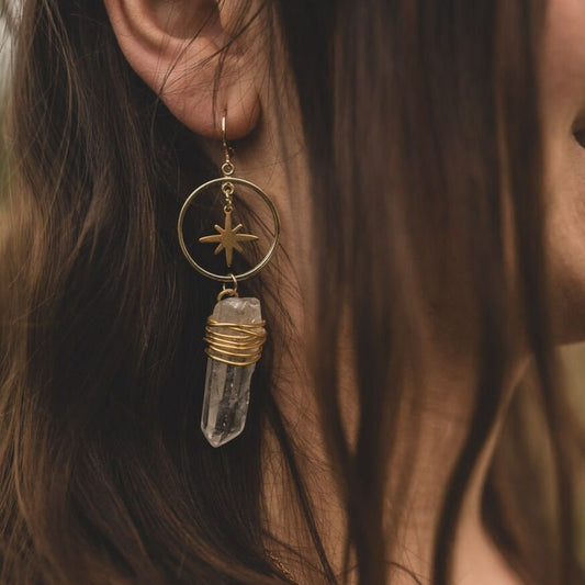 Spirit of the polarstar l Silber & Gold | Bergkristall Spitzen