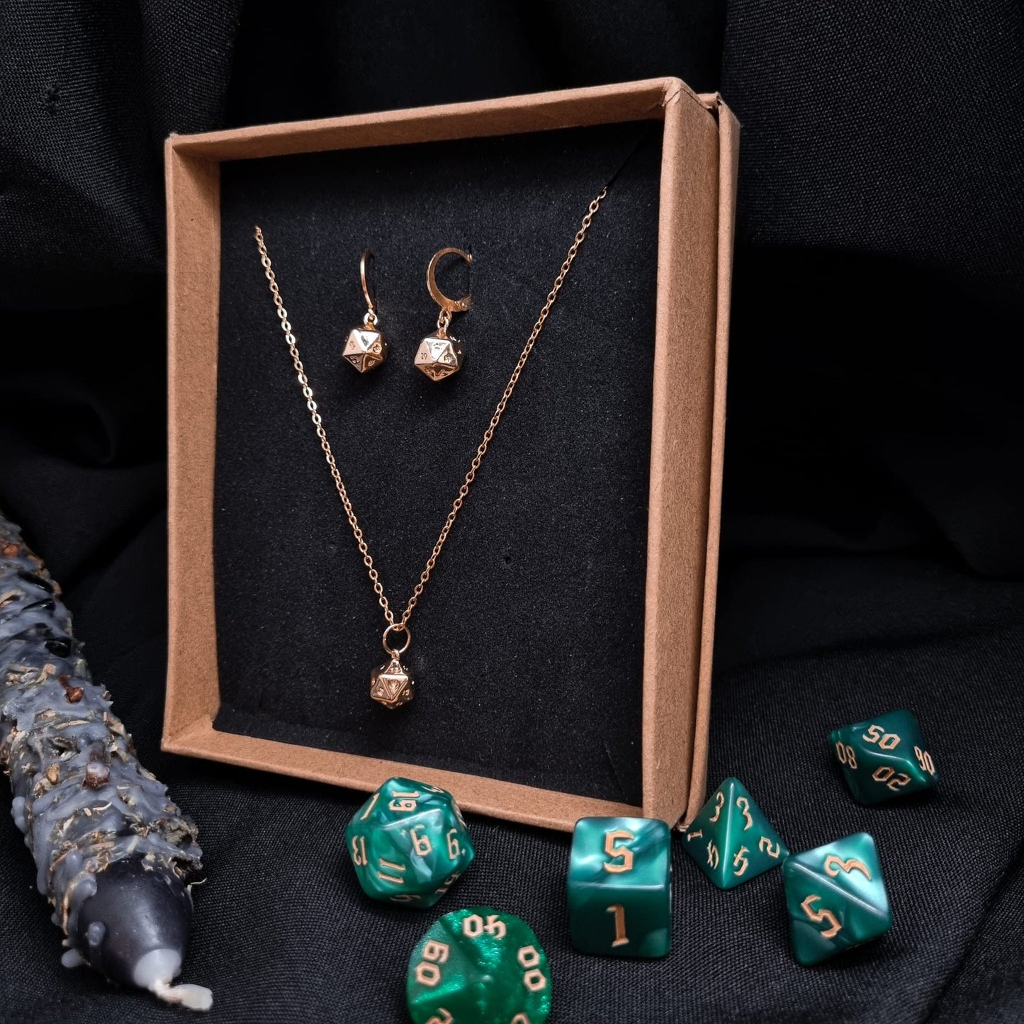 Edles Dungeons and Dragons Schmuck Set | Gold & SILBER