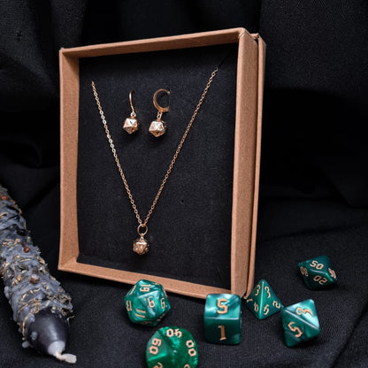 Edles Dungeons and Dragons Schmuck Set | Gold & SILBER