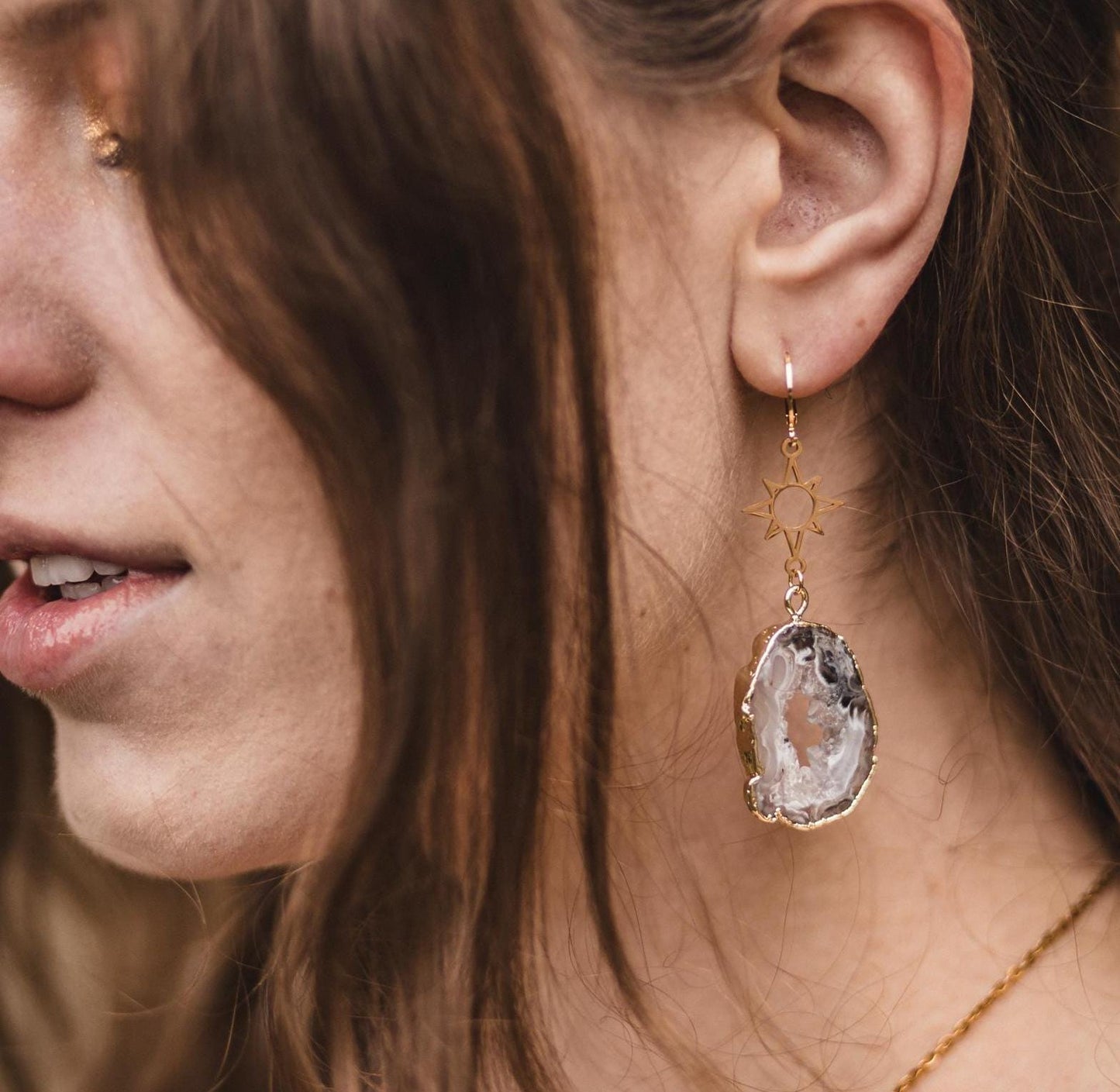 Your own Druzy Dream l Gold und Silber | Achat Drusen