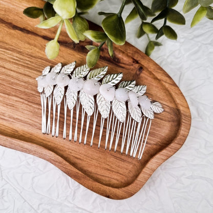 Haarkämme mit verschiedenen Edelsteinen - Haarschmuck | Silber