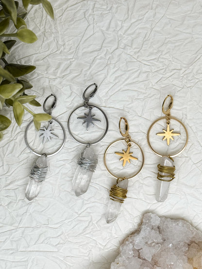 Spirit of the polarstar l Silber & Gold | Bergkristall Spitzen