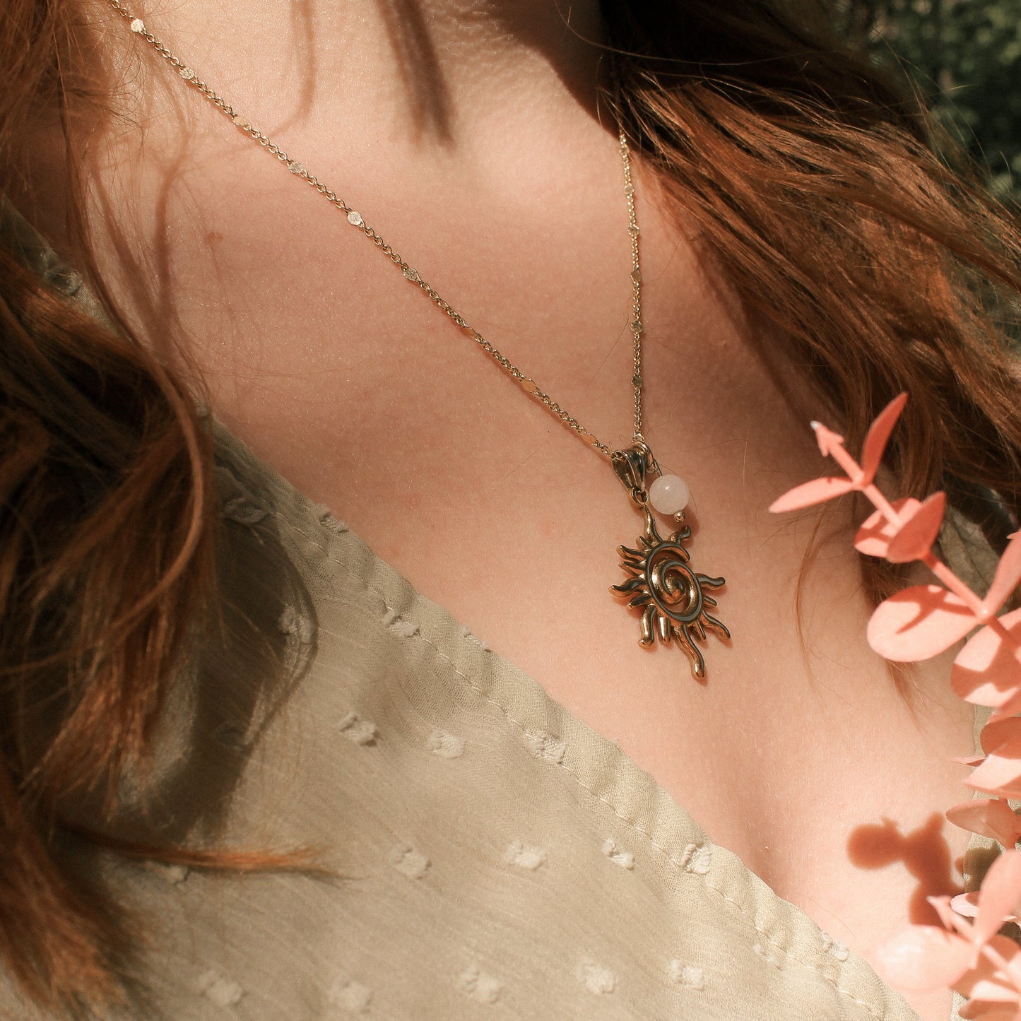 Sunlit Whisper Kette | Gold & Silber | Mondstein