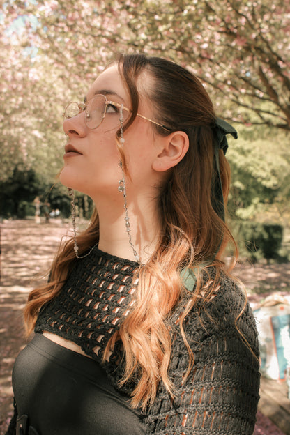 Brillenkette "To the sky" mit Labradorit | Gold & Silber | Edelstahl