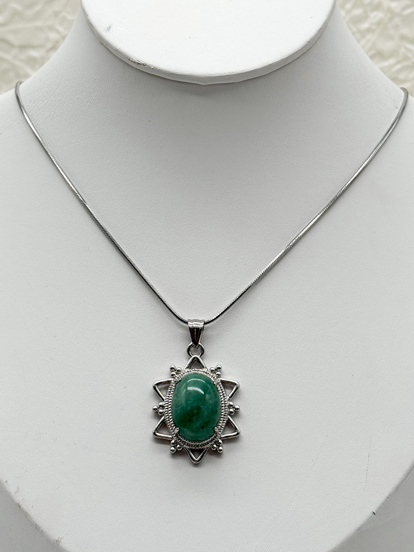 Elegante Naturkette mit Aventurin | Gold und Silber | Edelstahl